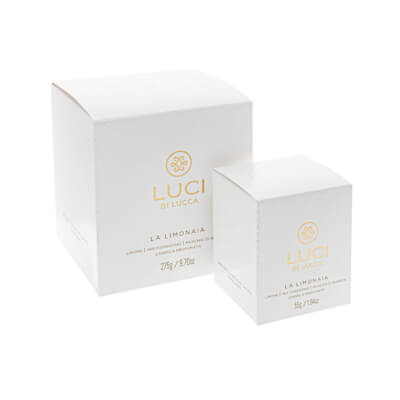 Luci di Lucca - Luxury Scented Candle Box 275g & Box 55g- La Limonaia